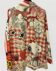 Blazer fantasia artistica con stampa grafica