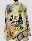 Blazer fantasia artistica con stampa grafica