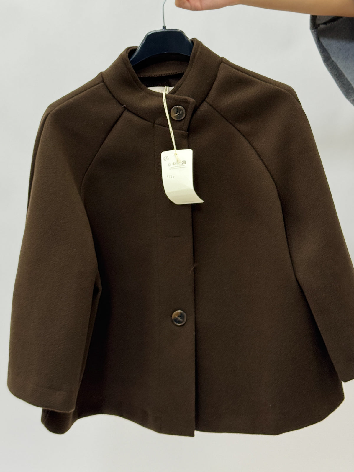 Giacca in Panno con Bottoni Made in Italy