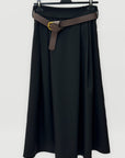 Gonna midi fluida a vita alta elegante e versatile