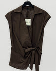 Blusa Donna Incrociata con Fiocco Laterale