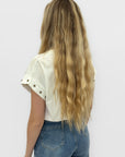 T-shirt basic con dettagli stelle sulle maniche