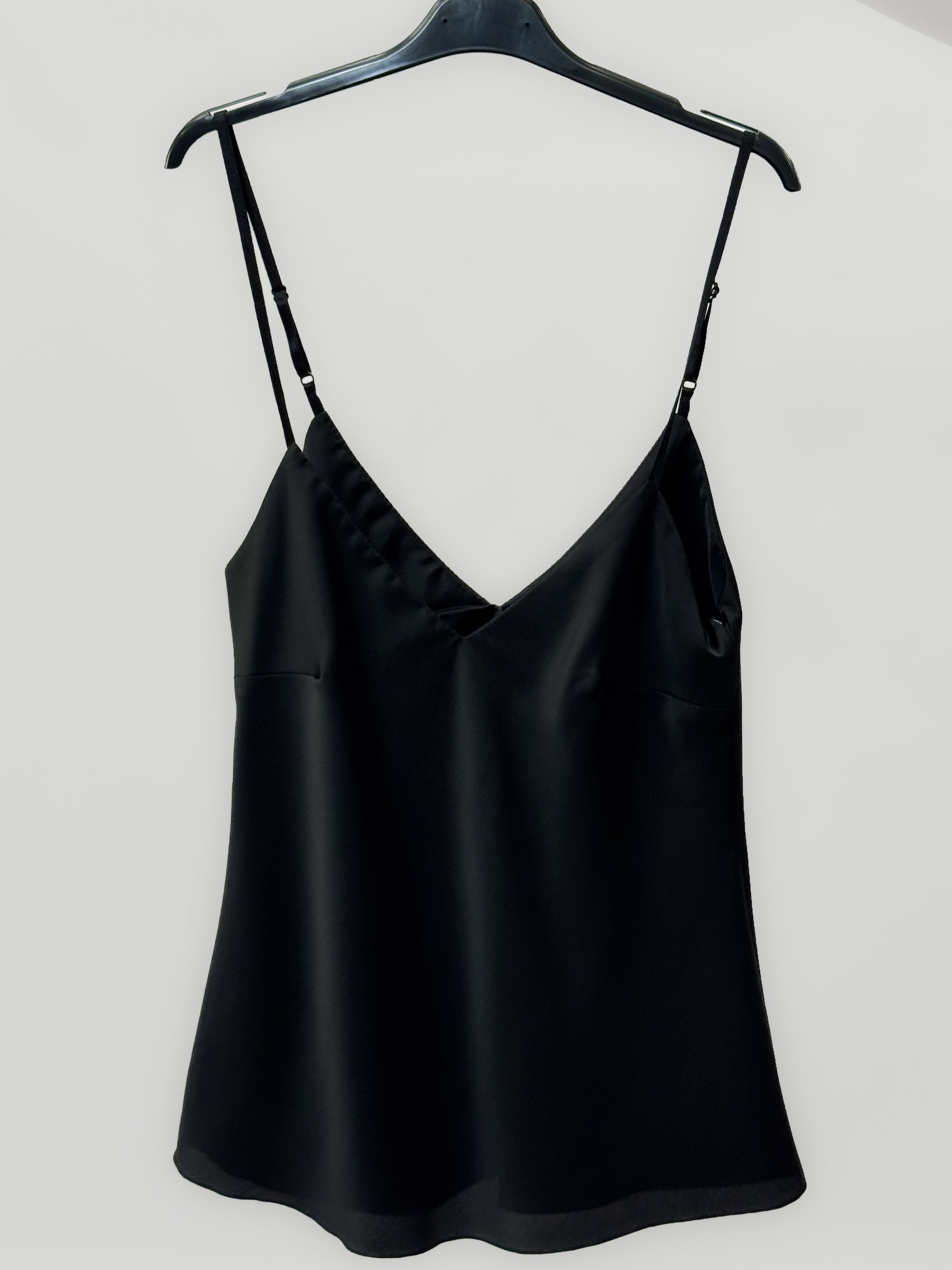 Top Donna Satinato con Spalline Sottili