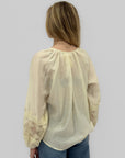 Camicia leggera con maniche in pizzo