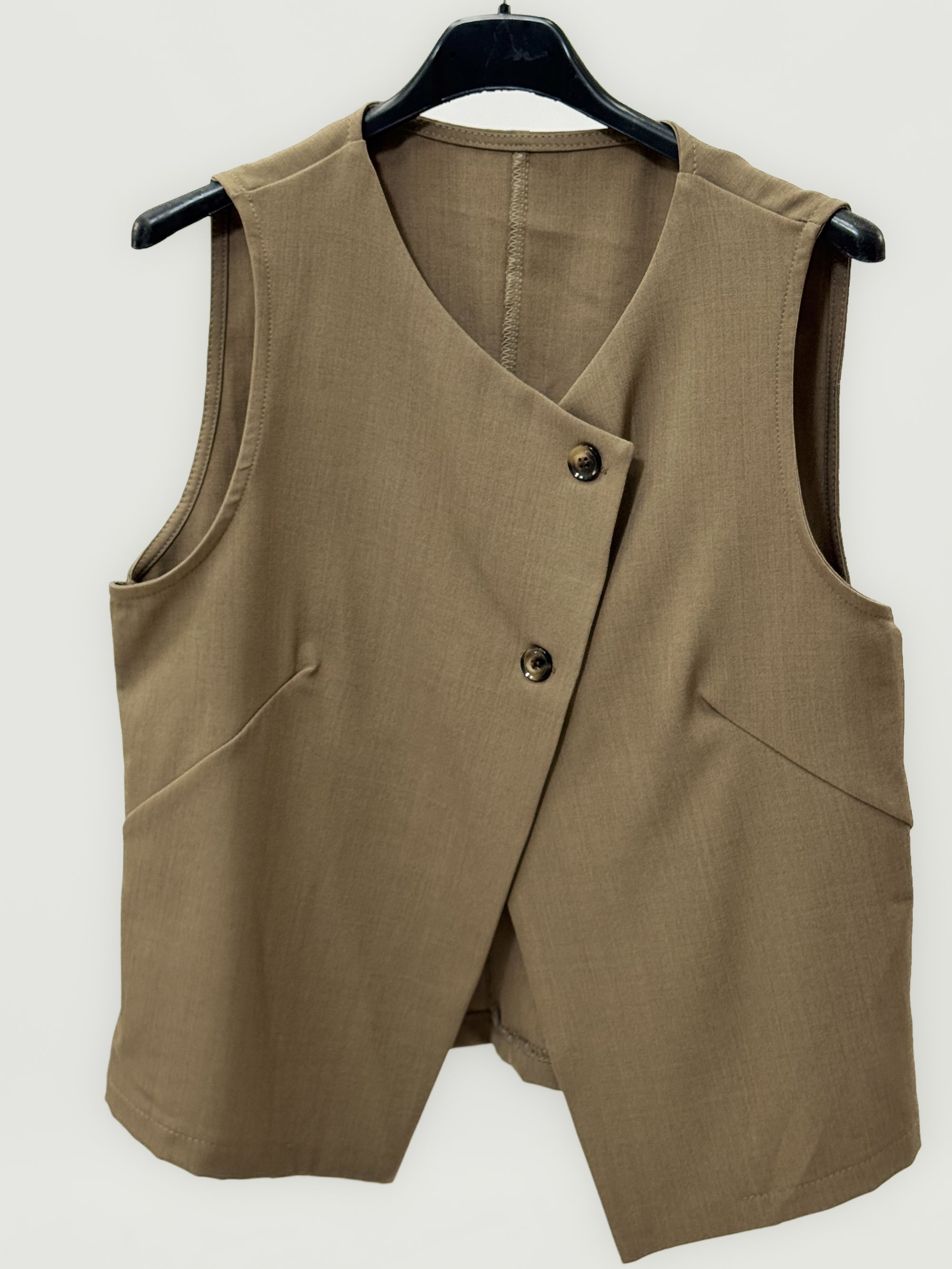 Gilet Donna Smanicato con Bottoni