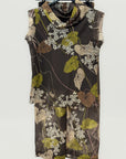 Completo fluido stampa floreale elegante e versatile