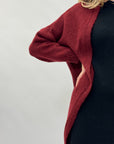 Cardigan pesante misto lana