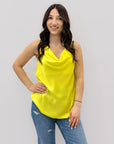 Maglia con scollo effetto seta