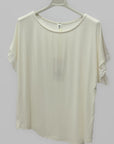 T-shirt over con manica in pizzo