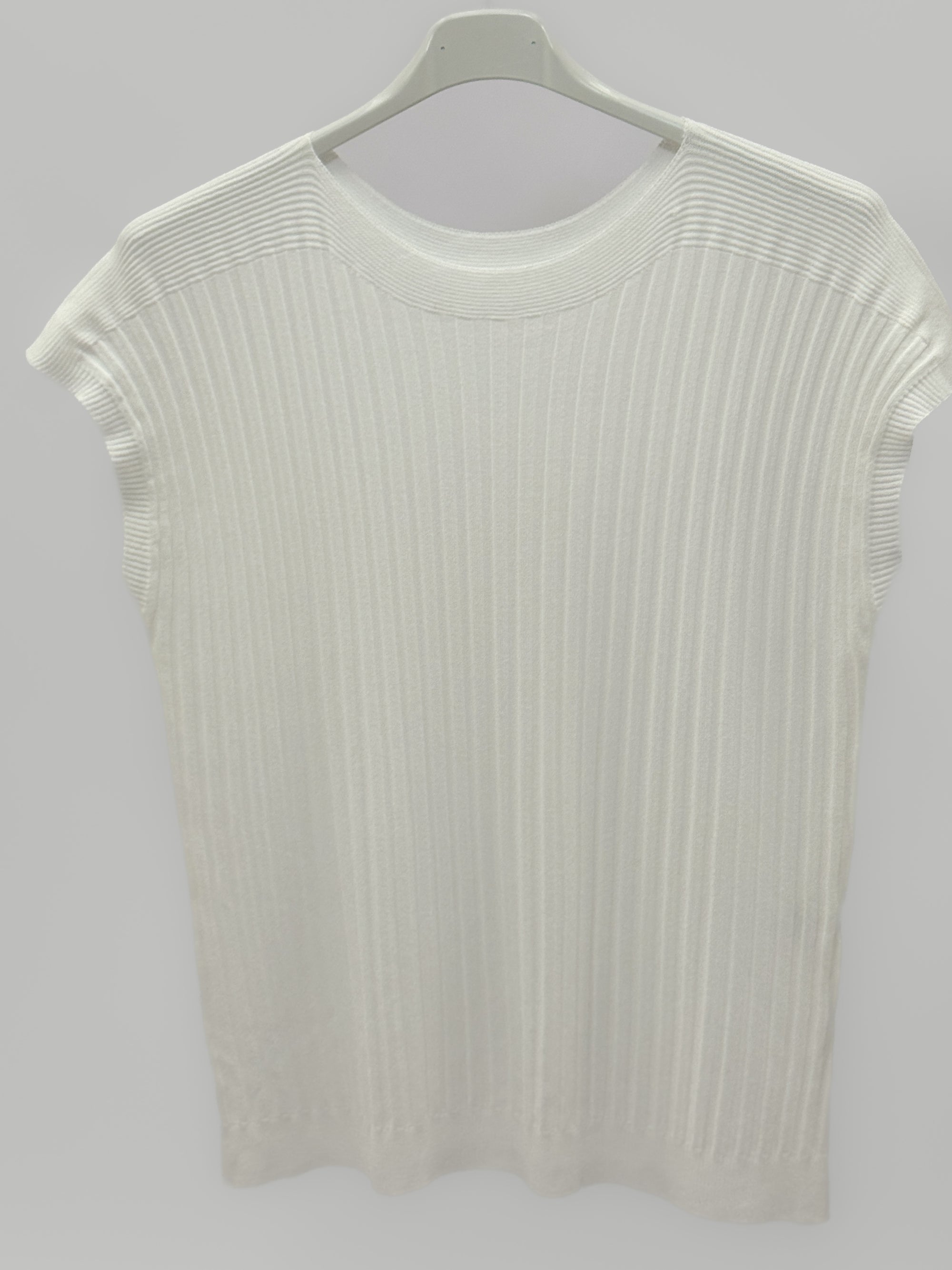 Maglia Donna a Costine con Manica Corta