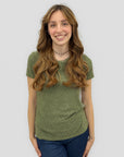 T-shirt Donna Ricamata Effetto Sangallo