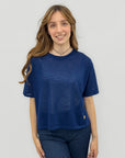 T-shirt basic effetto leggero con vestibilità morbida