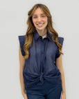 Camicia Smanicata con Bottoni