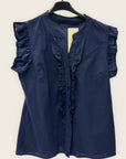 Camicia Donna Smanicata con Rouches
