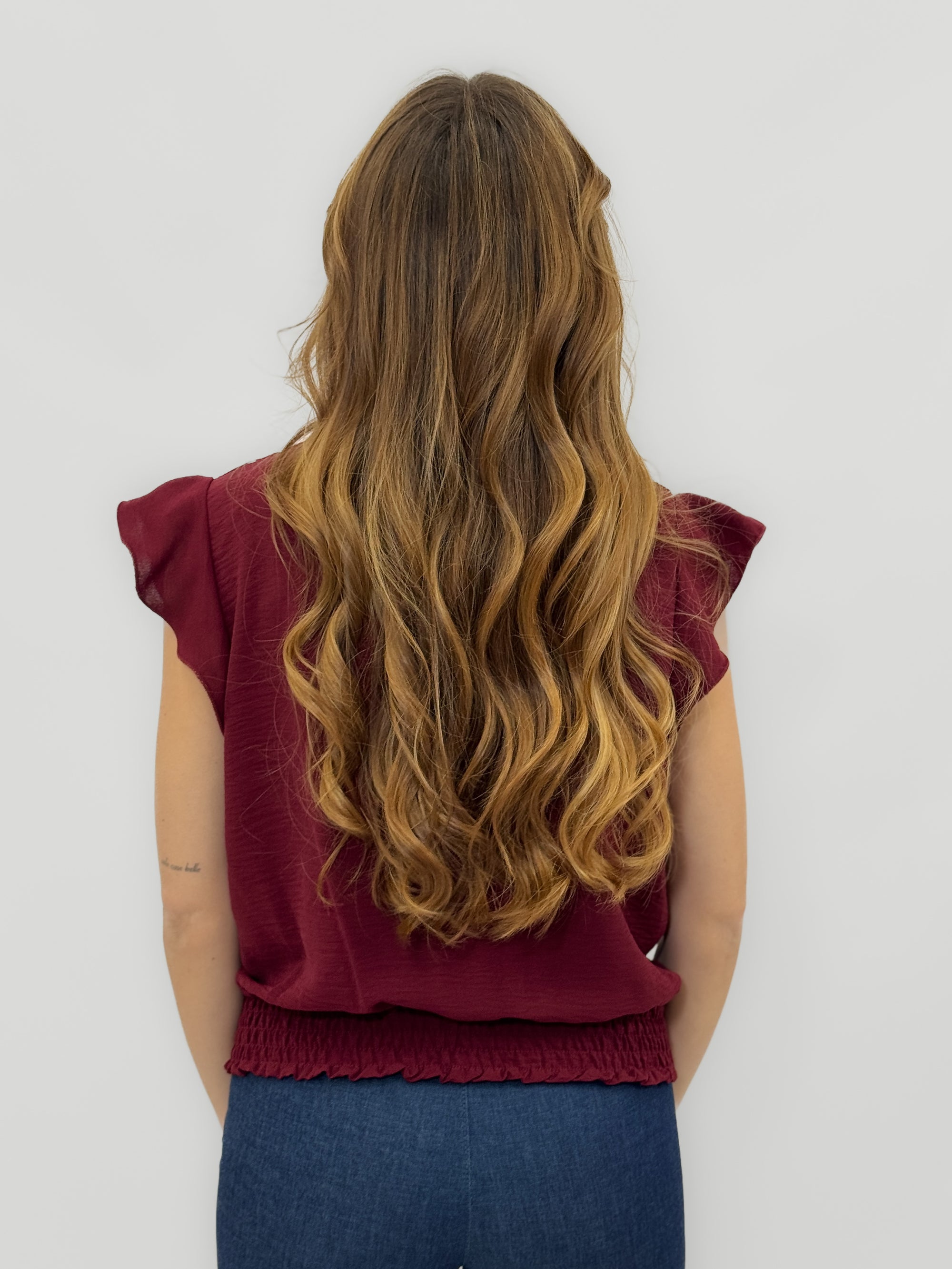 Blusa Donna Incrociata con Scollo a V