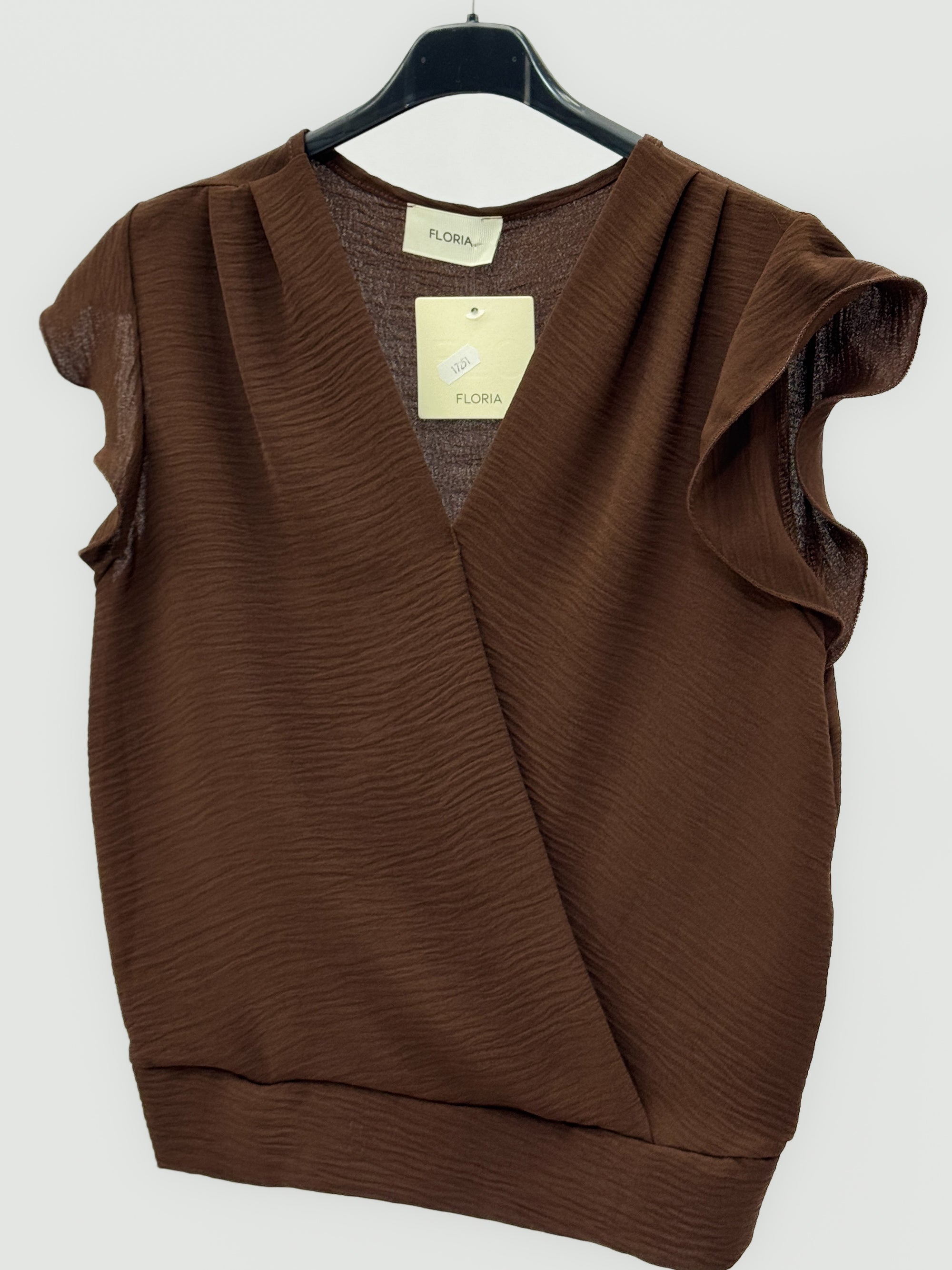 Blusa Donna Incrociata con Scollo a V