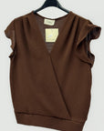 Blusa Donna Incrociata con Scollo a V