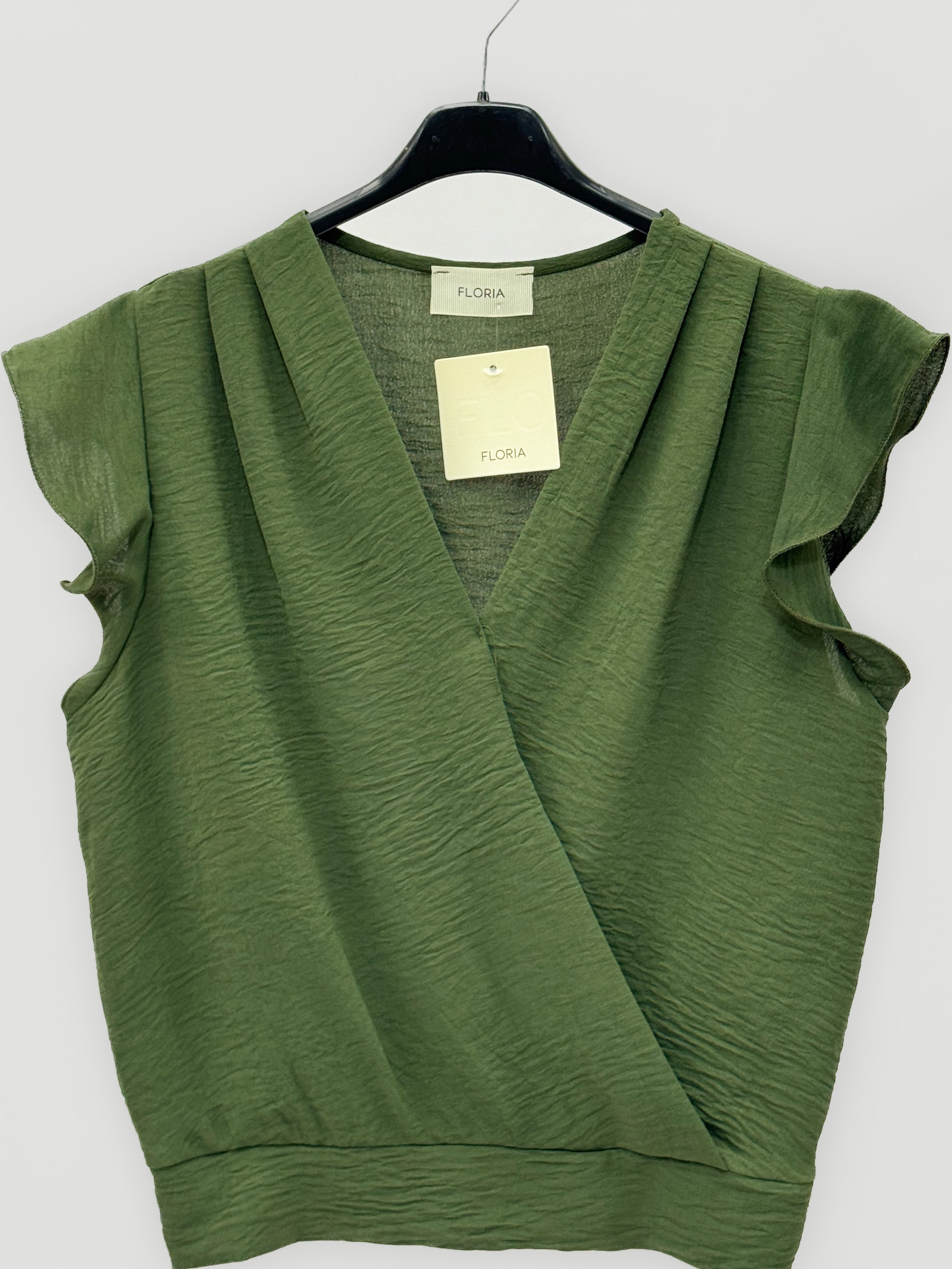 Blusa Donna Incrociata con Scollo a V