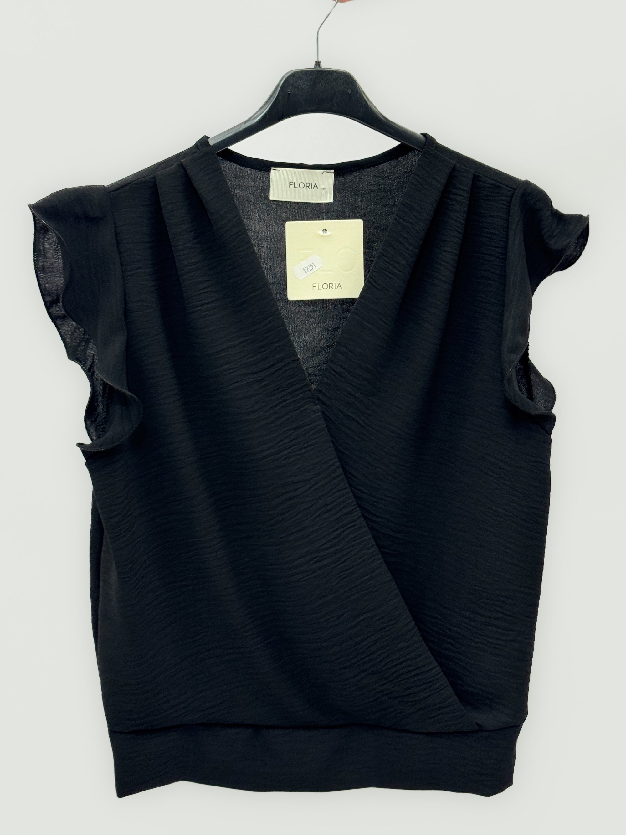 Blusa Donna Incrociata con Scollo a V