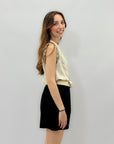 Pantaloncini in cotone con cintura