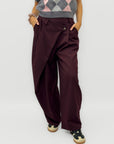 Pantalone Palazzo con Dettaglio Portafoglio