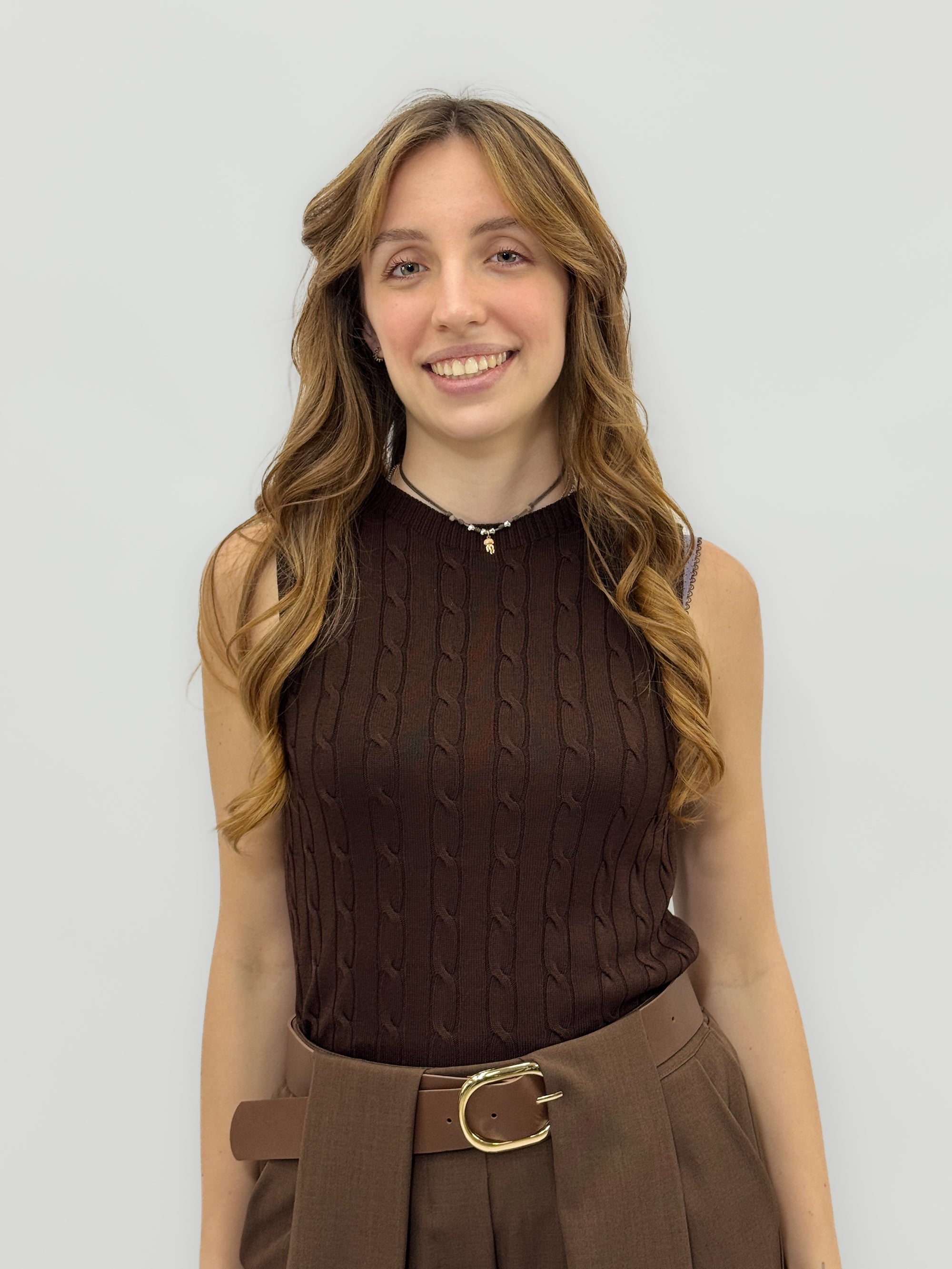 Pantaloni Donna a Palazzo con Cintura Coordinata