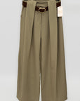 Pantaloni Donna a Palazzo con Cintura Coordinata