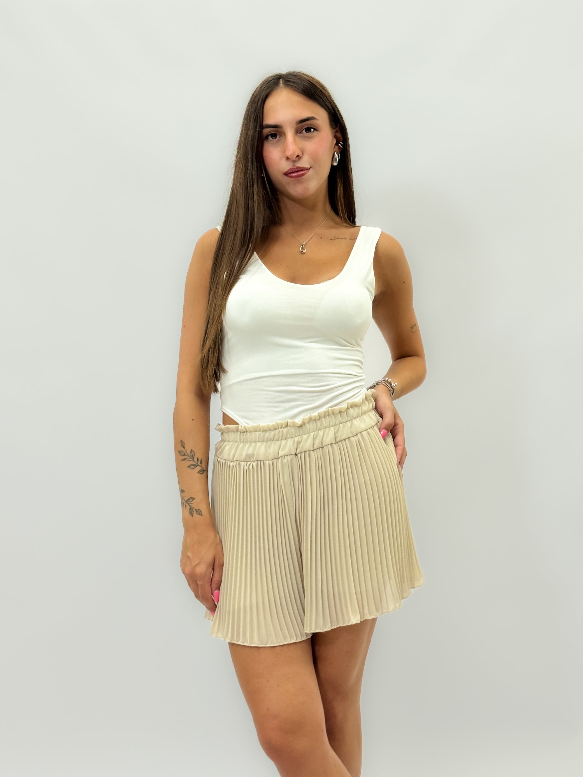 Pantaloncini plissè