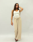 Pantaloni con fiocco