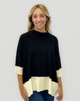 Maglia Poncho Bicolore - Contrast