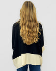 Maglia Poncho Bicolore - Contrast