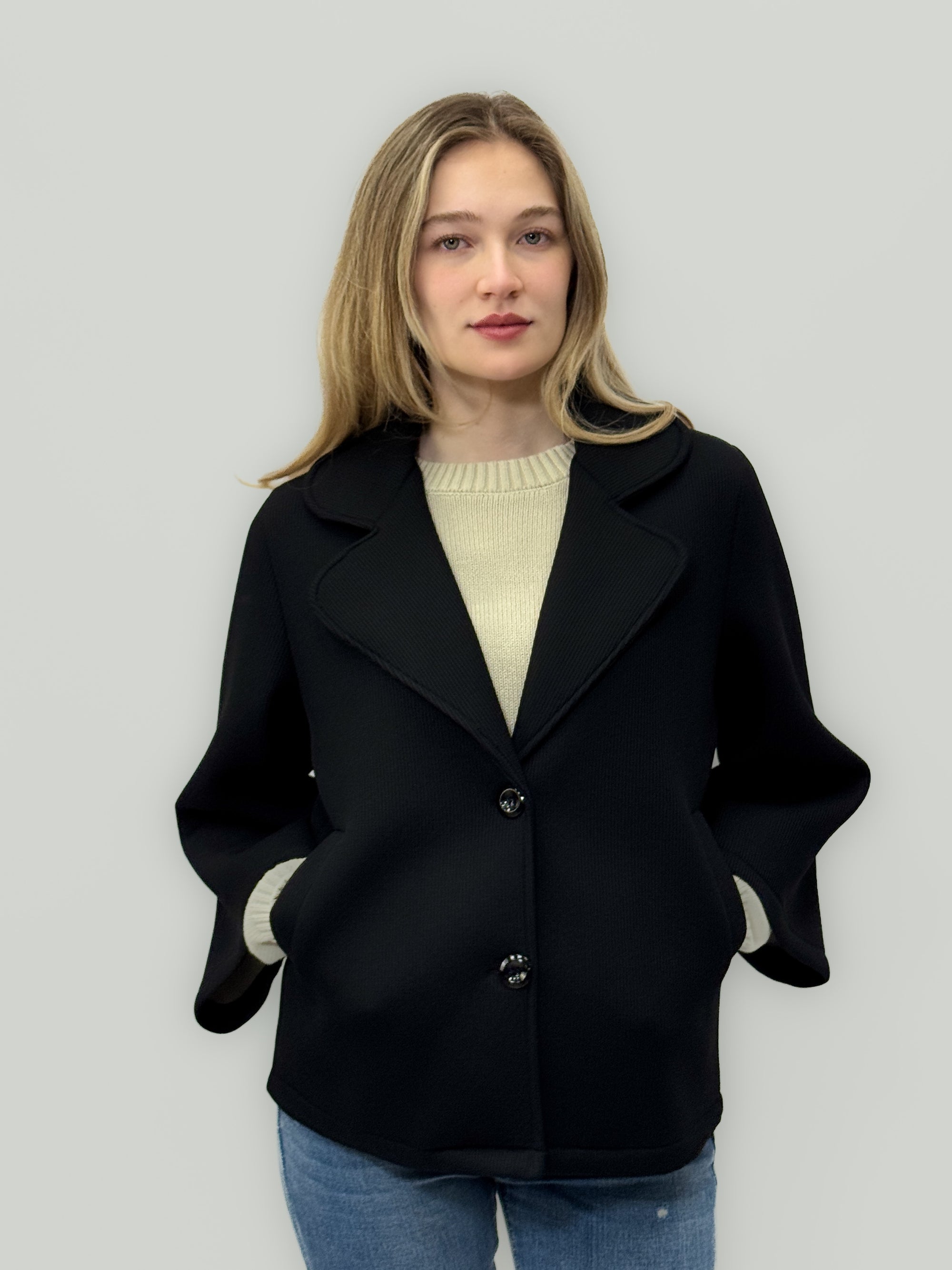 Giacca corta in tessuto struttura