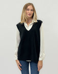 Gilet in maglia con scollo V