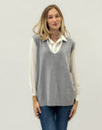 Gilet in maglia con scollo V