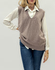 Gilet in maglia con scollo V