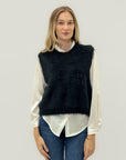 Gilet morbido effetto pelo