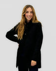 Cappotto Bouclé con Collo Alto e Bottoni Made in Italy
