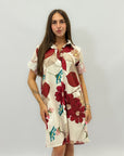 Abito a camicia con fantasia