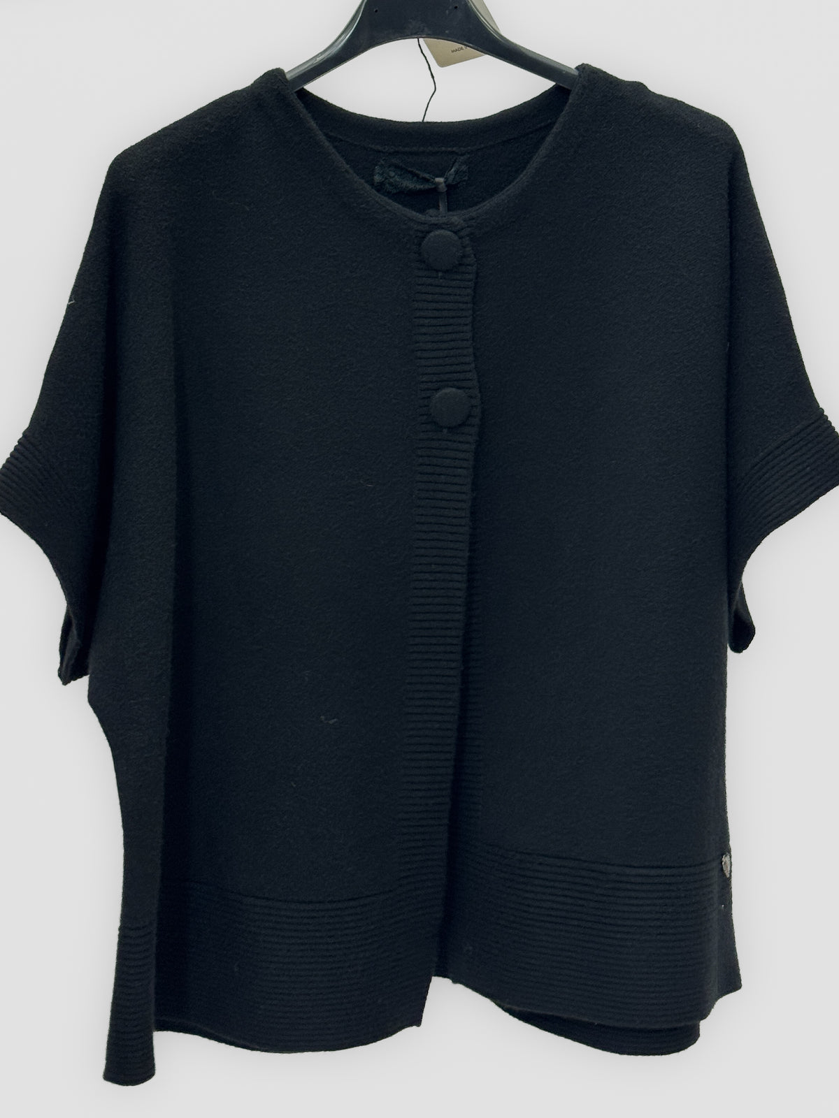 Cardigan donna a mantella con bottoni