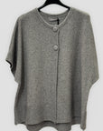 Cardigan donna a mantella con bottoni