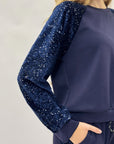 Completo con inserti di paillettes