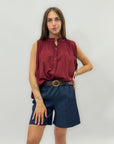Pantaloncini in denim con cintura