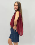 Pantaloncini in denim con cintura