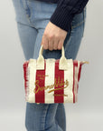 Mini Borsa in Tessuto Righe “Summer Vibes”
