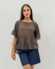 Maglia con maniche volant