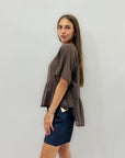 Maglia con maniche volant