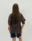 Maglia con maniche volant