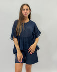 Maglia con maniche volant