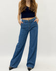 Pantaloni premium a palazzo leggeri