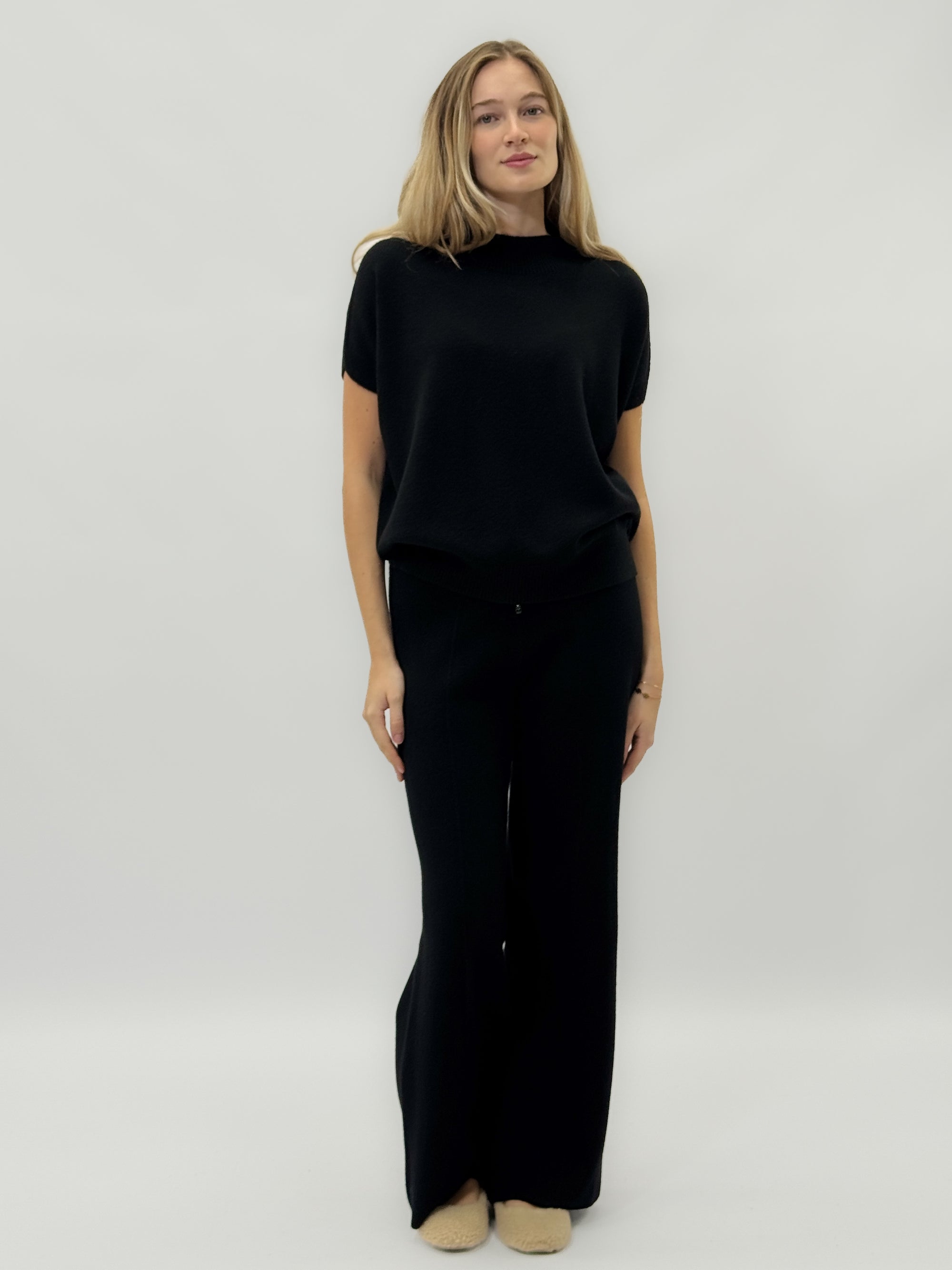Pantaloni morbidi in maglia con coulisse